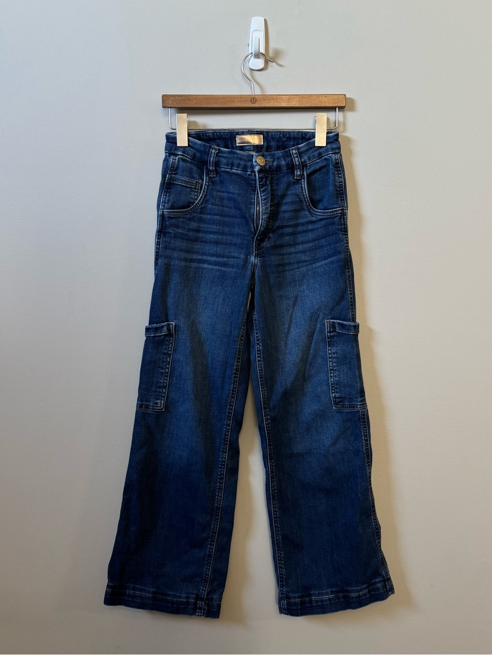 Kut from the Kloth High rise wide leg Jodi dark wash denim jeans